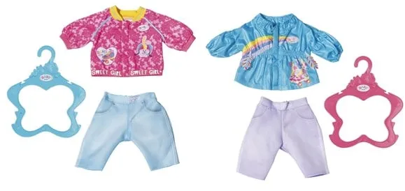 Baby Born BABY born Vardagsbyxor och Jacka 43 cm - Sorterad