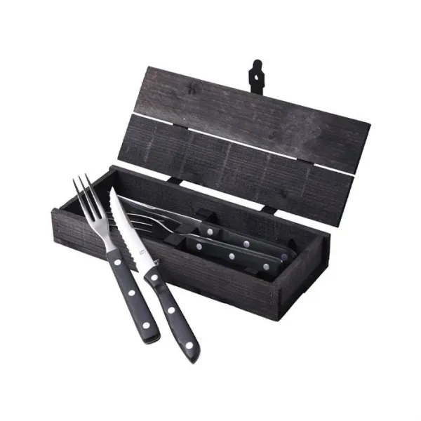 Gense Old Farmer steak/grillbestick 4 delar - Svart/stål